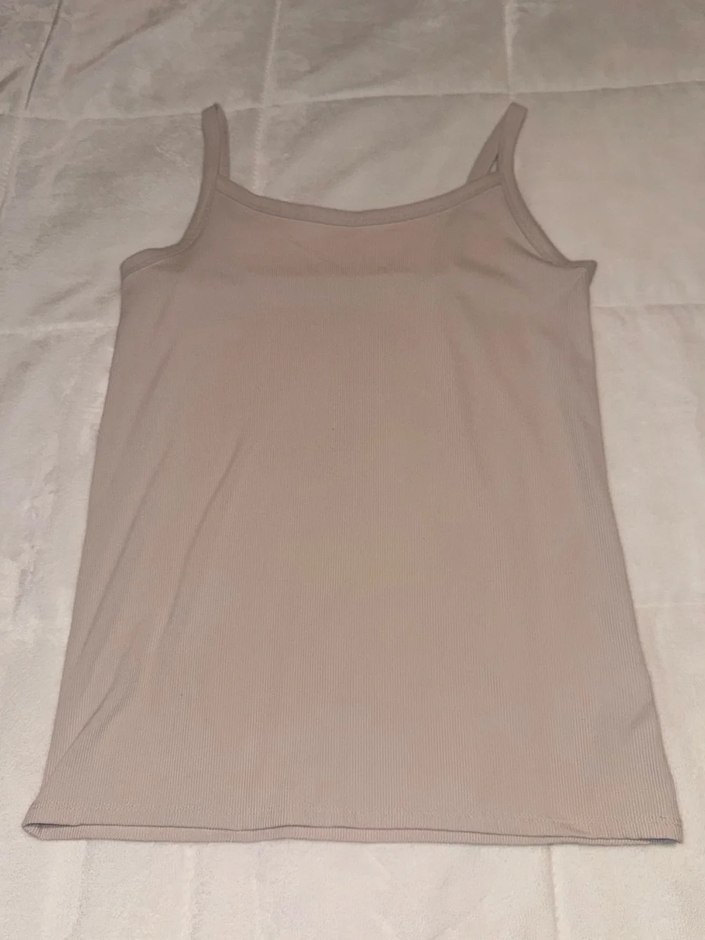 No Boundaries Nude Ribbed Cami Tank Top